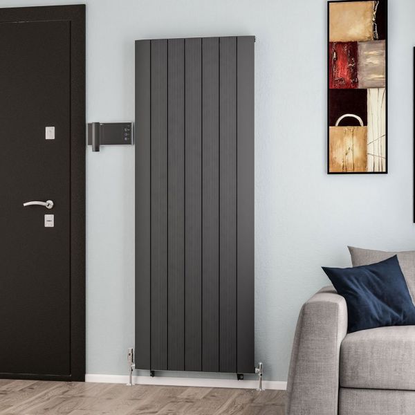 Eastbrook Trent 1800 x 660 Matt Anthracite Aluminium Designer Radiator #2
