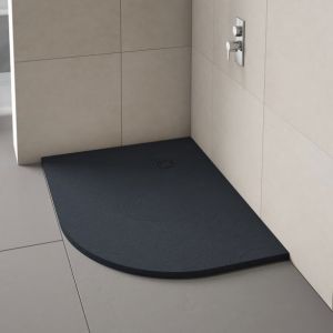 Merlyn Truestone Right Hand Offset Quadrant Shower Tray 1000 x 800 Graphite T108HGR