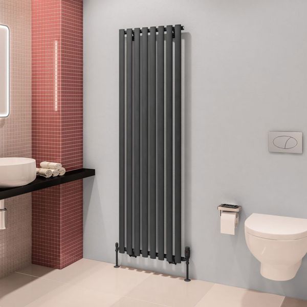 Eastbrook Tunstall 1800 x 560 Matt Anthracite Designer Radiator #2