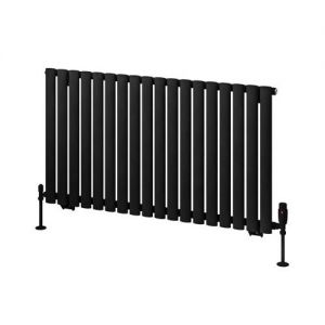 Eastbrook Tunstall 600 x 1061 Matt Black Designer Radiator