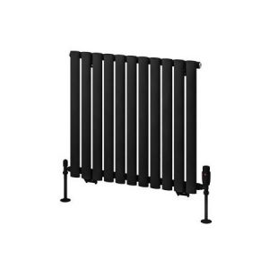 Eastbrook Tunstall 600 x 648 Matt Black Designer Radiator