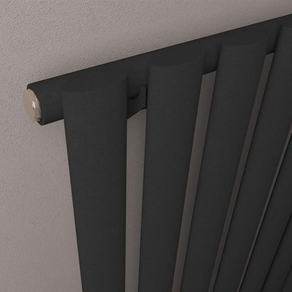 Eastbrook Tunstall 600 x 648 Matt Black Designer Radiator #3