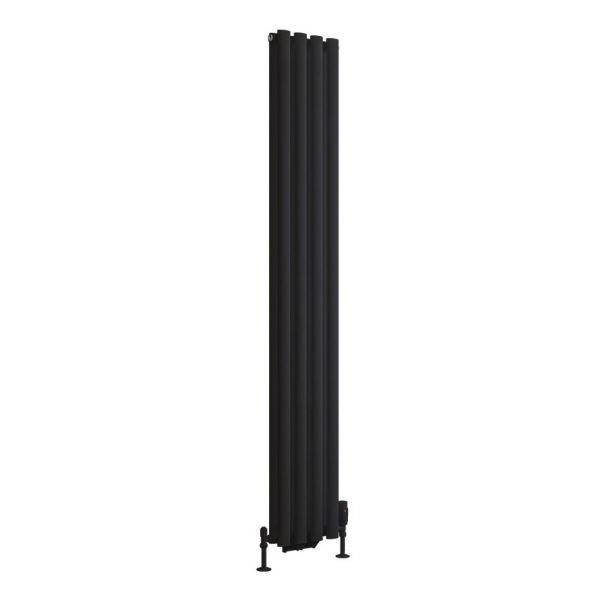 Eastbrook Tunstall Double 1800 x 280 Matt Black Designer Radiator