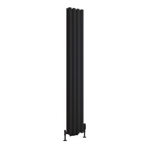 Eastbrook Tunstall Double 1800 x 280 Matt Black Designer Radiator