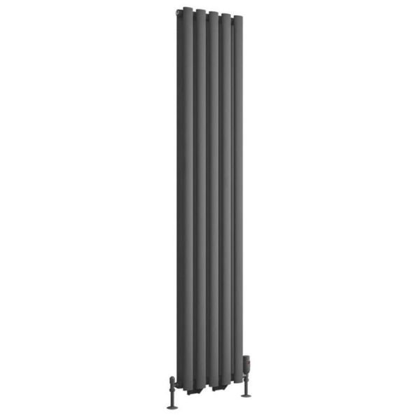 Eastbrook Tunstall Double 1800 x 350 Matt Anthracite Designer Radiator