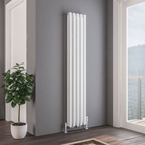 Eastbrook Tunstall Double 1800 x 350 Matt White Designer Radiator #2