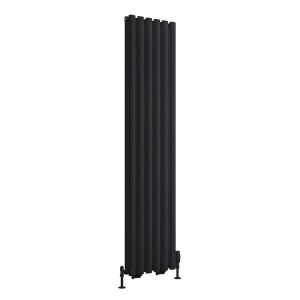 Eastbrook Tunstall Double 1800 x 420 Matt Black Designer Radiator