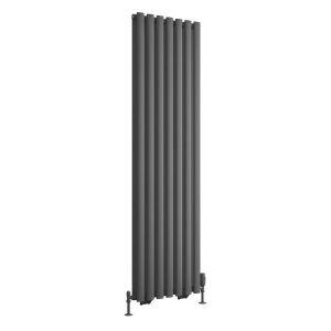 Eastbrook Tunstall Double 1800 x 490 Matt Anthracite Designer Radiator