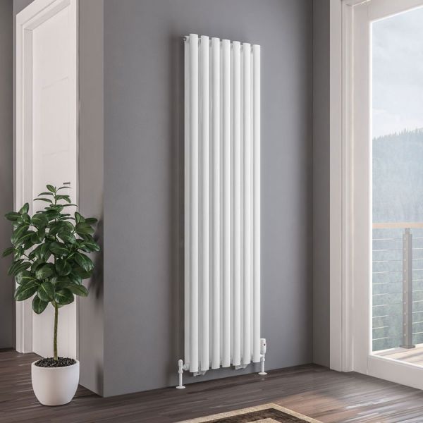 Eastbrook Tunstall Double 1800 x 490 Matt White Designer Radiator #2