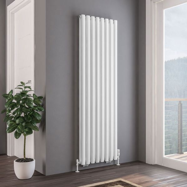 Eastbrook Tunstall Double 1800 x 560 Matt White Designer Radiator #2