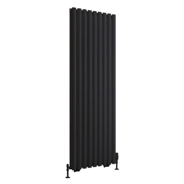 Eastbrook Tunstall Double 1800 x 630 Matt Black Designer Radiator