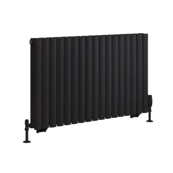 Eastbrook Tunstall Double 600 x 1002 Matt Black Designer Radiator