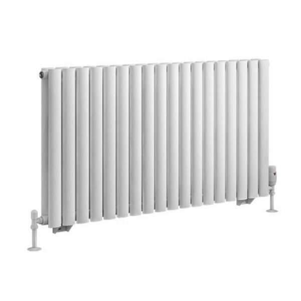 Eastbrook Tunstall Double 600 x 1061 Matt White Designer Radiator