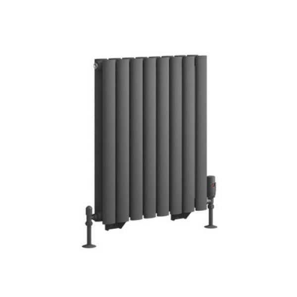 Eastbrook Tunstall Double 600 x 471 Matt Anthracite Designer Radiator