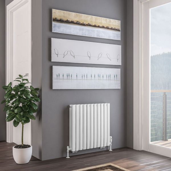 Eastbrook Tunstall Double 600 x 648 Matt White Designer Radiator #2