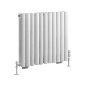 Eastbrook Tunstall Double 600 x 648 Matt White Designer Radiator