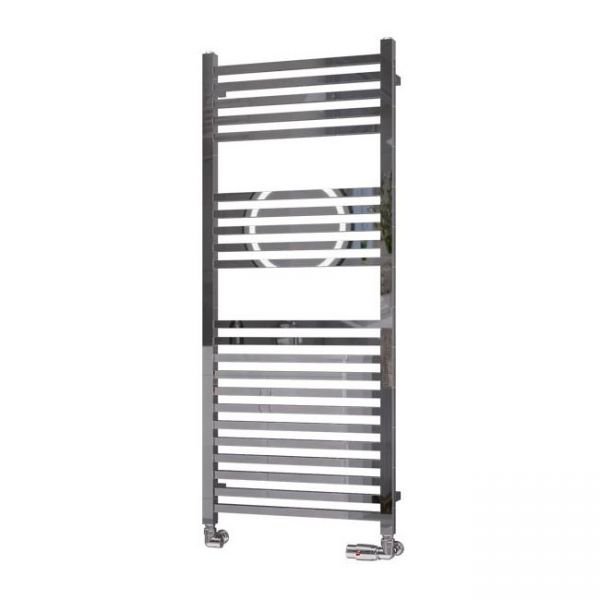 Eastbrook Tuscan Square Multirail 1200 x 500 Straight Chrome Towel Rail