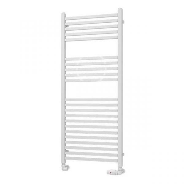 Eastbrook Tuscan Square Multirail 1200 x 500 Straight Gloss White Towel Rail