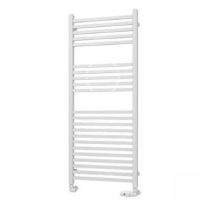 Eastbrook Tuscan Square Multirail 1200 x 500 Straight Gloss White Towel Rail