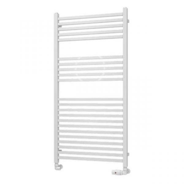 Eastbrook Tuscan Square Multirail 1200 x 600 Straight Gloss White Towel Rail