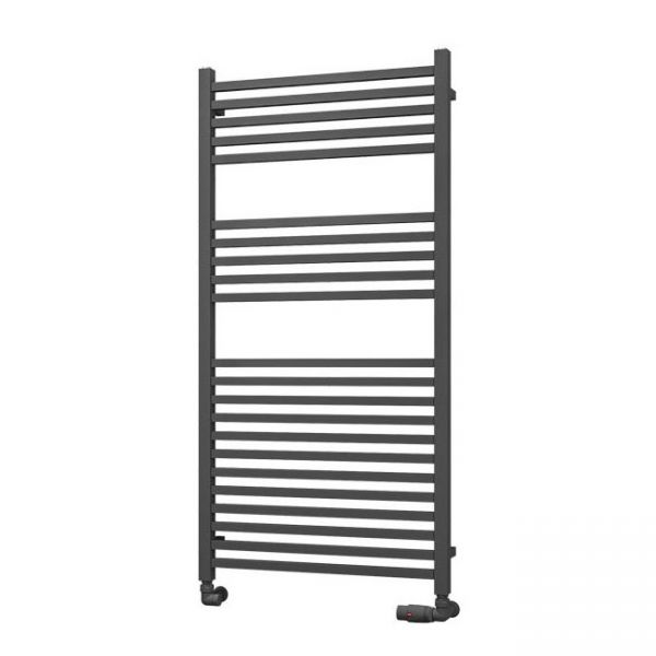Eastbrook Tuscan Square Multirail 1200 x 600 Straight Matt Anthracite Towel Rail