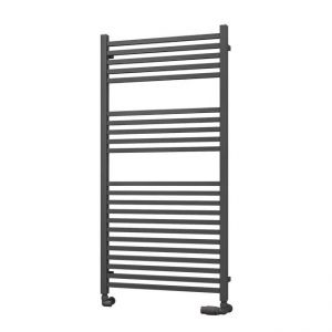 Eastbrook Tuscan Square Multirail 1200 x 600 Straight Matt Anthracite Towel Rail