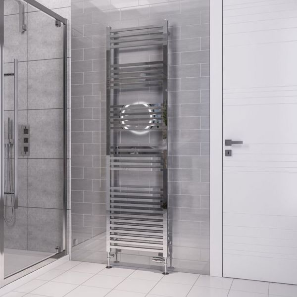 Eastbrook Tuscan Square Multirail 1800 x 500 Straight Chrome Towel Rail #2