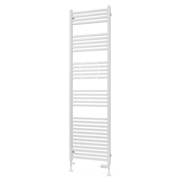 Eastbrook Tuscan Square Multirail 1800 x 500 Straight Gloss White Towel Rail