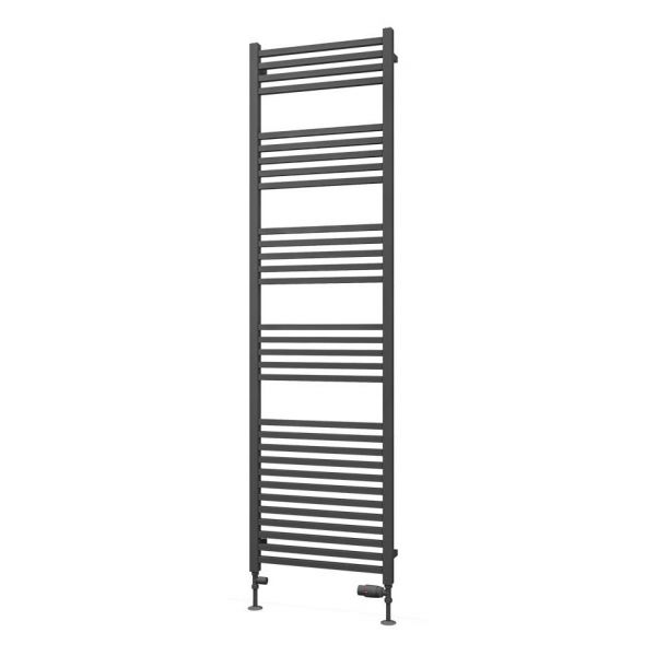 Eastbrook Tuscan Square Multirail 1800 x 500 Straight Matt Anthracite Towel Rail