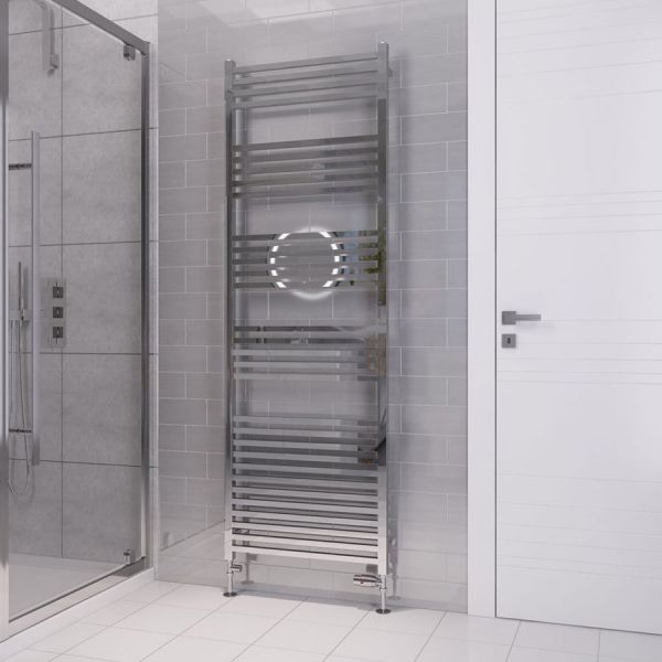 Eastbrook Tuscan Square Multirail 1800 x 600 Straight Chrome Towel Rail #2
