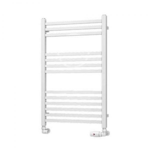 Eastbrook Tuscan Square Multirail 800 x 500 Straight Gloss White Towel Rail