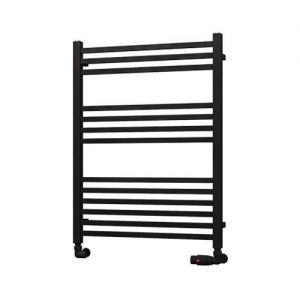 Eastbrook Tuscan Square Multirail 800 x 600 Straight Matt Black Towel Rail