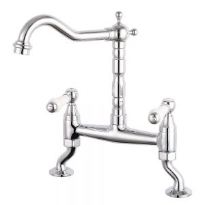 Reginox Utica Chrome Bridge  Kitchen Mixer Tap