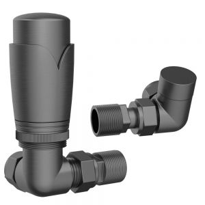 Abacus Ultima TRV8 Matt Anthracite Corner Thermostatic Radiator Valves