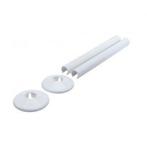 Abacus Ultima White Pipe and Collar Kit 200mm