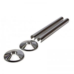 Abacus Ultima Chrome Pipe and Collar Kit 200mm