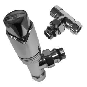 Abacus Ultima TRV8 Chrome Angled Thermostatic Radiator Valves