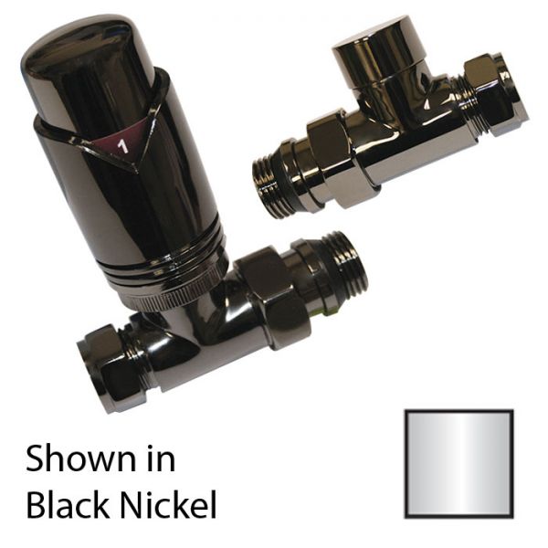 Abacus Ultima TRV8 Chrome Straight Thermostatic Radiator Valves