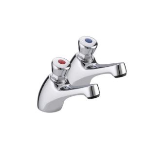 Bristan Chrome Non Concussive Basin Taps VA NC 12 C