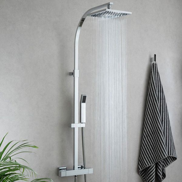 Vado Velo Square Thermostatic Shower Kit with Handset #2