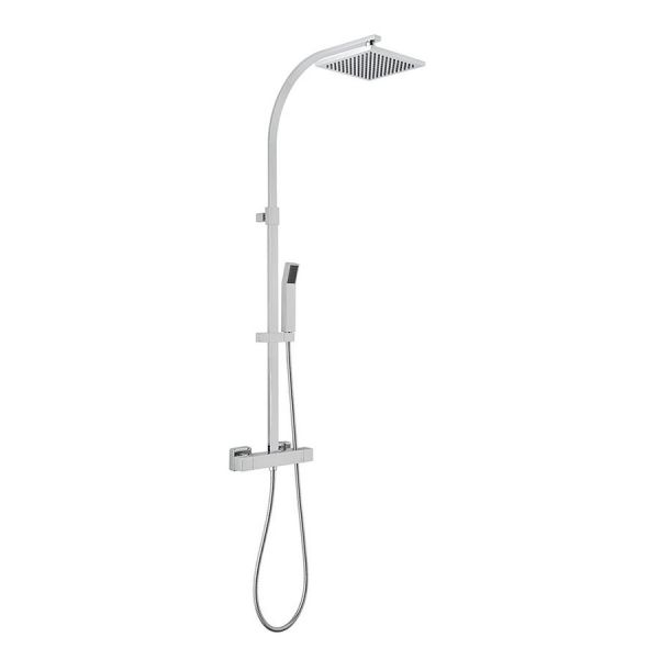 Vado Velo Square Thermostatic Shower Kit with Handset