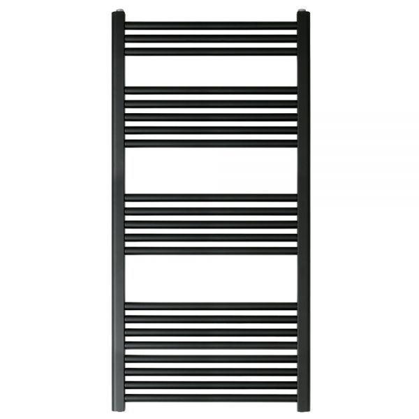 JTP VOS 1200 x 600 Matt Black Towel Rail
