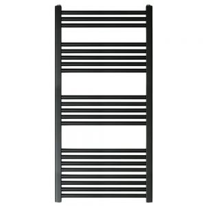 JTP VOS 1200 x 600 Matt Black Towel Rail