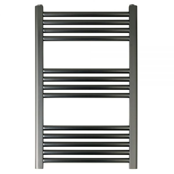 JTP VOS 800 x 500 Brushed Black Towel Rail