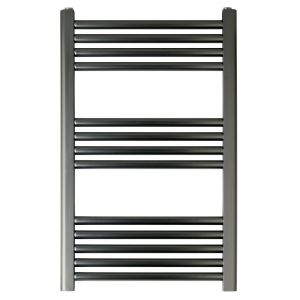 JTP VOS 800 x 500 Brushed Black Towel Rail