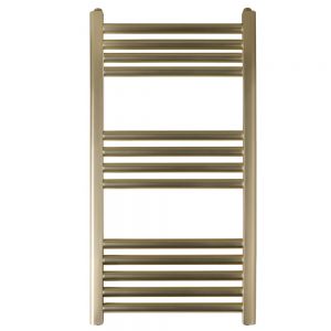 JTP VOS 800 x 400 Brushed Brass Towel Rail