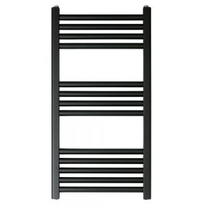 JTP VOS 800 x 400 Matt Black Towel Rail
