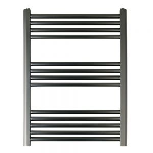 JTP VOS 800 x 600 Brushed Black Towel Rail