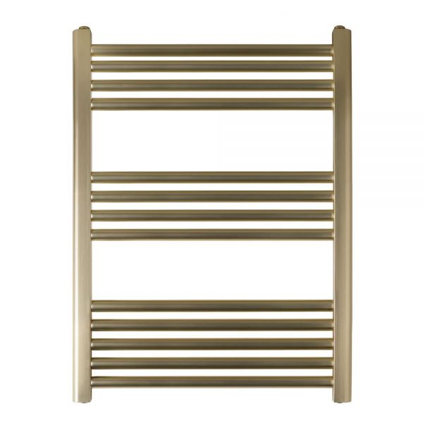 JTP VOS 800 x 600 Brushed Brass Towel Rail