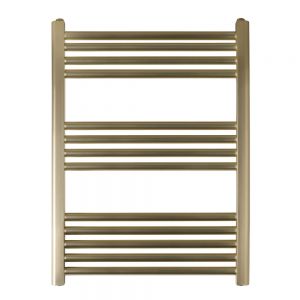 JTP VOS 800 x 600 Brushed Brass Towel Rail